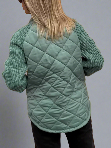 EB | Jacket mit Gestrickten Ärmeln für Den Herbst