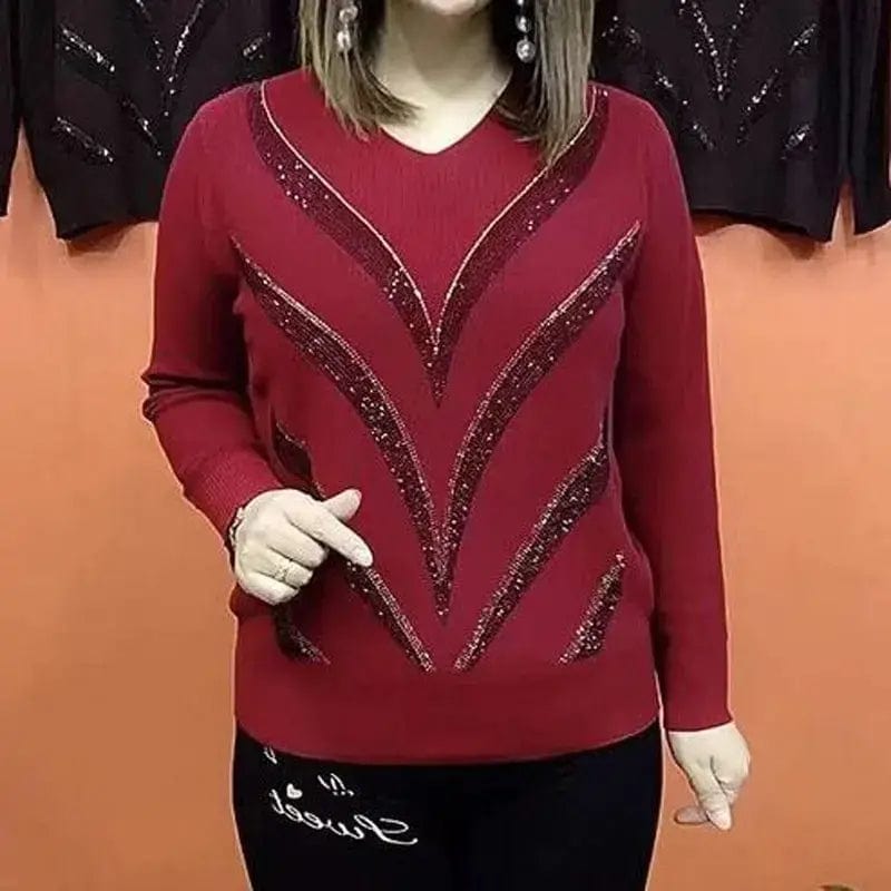 EB | V-Ausschnitt Pullover Eleganter Zeitloser Stil Ideal für den Winter
