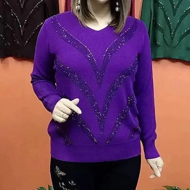 EB | V-Ausschnitt Pullover Eleganter Zeitloser Stil Ideal für den Winter