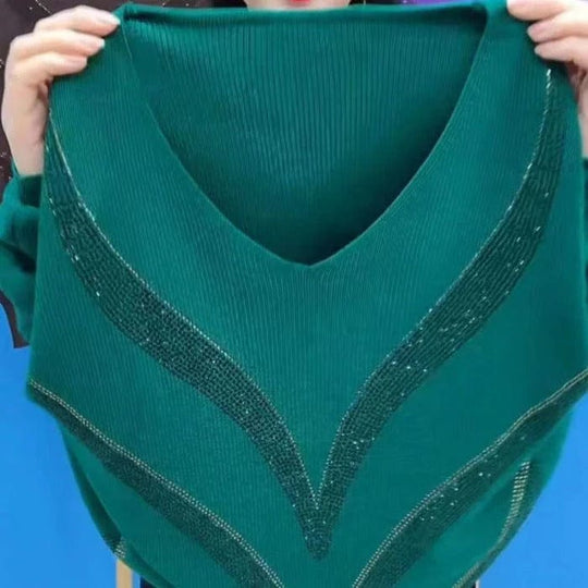 EB | V-Ausschnitt Pullover Eleganter Zeitloser Stil Ideal für den Winter