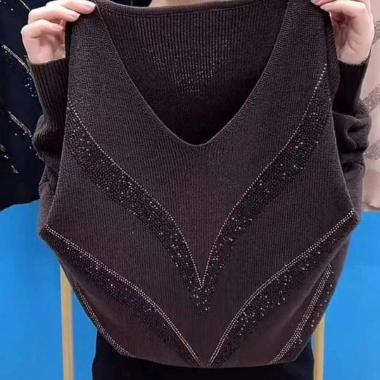 EB | V-Ausschnitt Pullover Eleganter Zeitloser Stil Ideal für den Winter