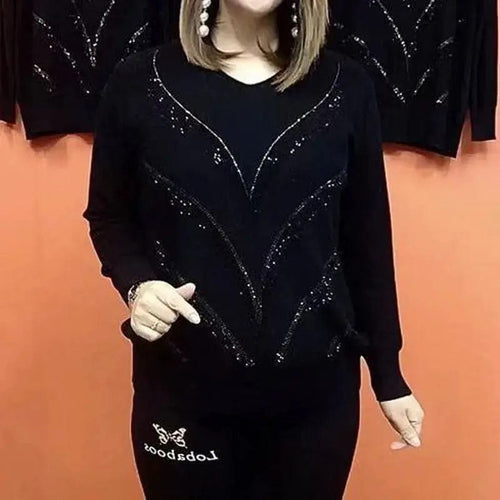 EB | V-Ausschnitt Pullover Eleganter Zeitloser Stil Ideal für den Winter