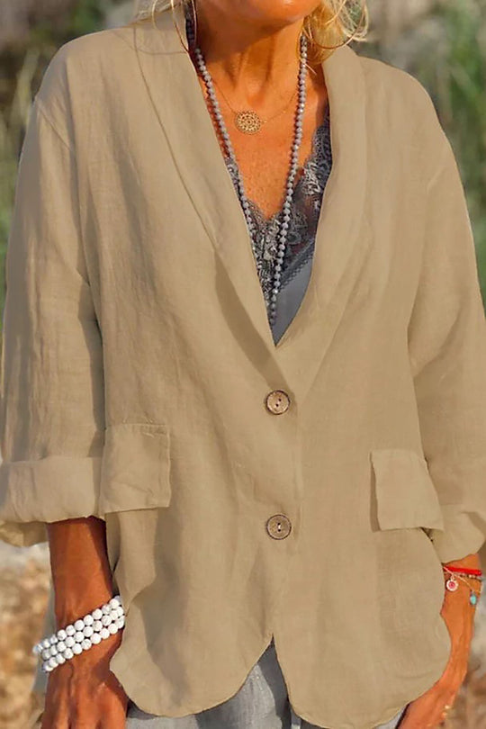 EB | Luftige Jacke mit Knopfleiste