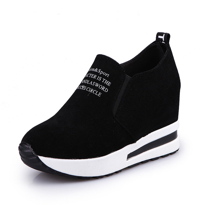 Damen Wedge-Sneaker mit elegantem Obermaterial und komfortabler Sohle EB