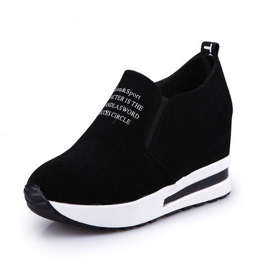 Damen Wedge-Sneaker mit elegantem Obermaterial und komfortabler Sohle EB