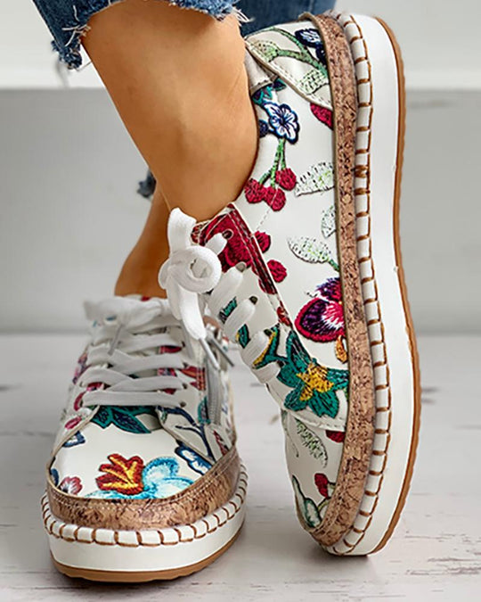 EB | Vintage Vulkanisierte Damen Schuhe Komfort und Stil