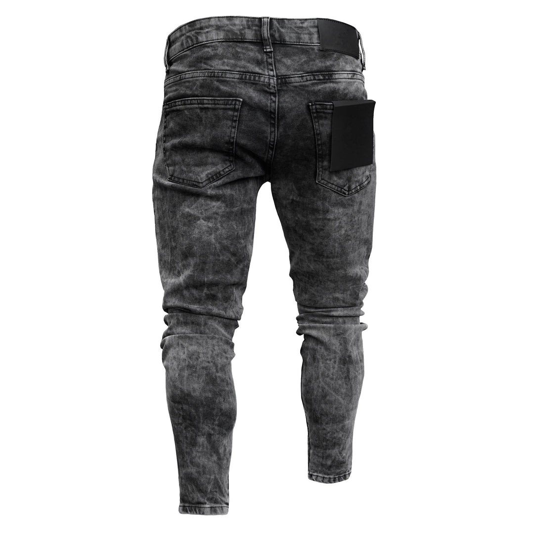 Herren Skinny Jeans mit modischen Used-Effekten EB