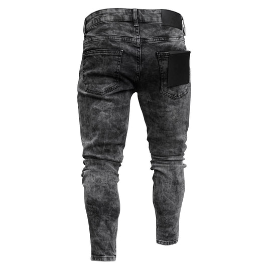 Herren Skinny Jeans mit modischen Used-Effekten EB