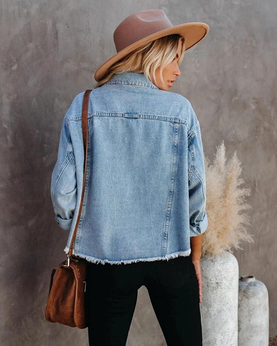 EB | Vielseitiger Gewaschener Denim Mantel
