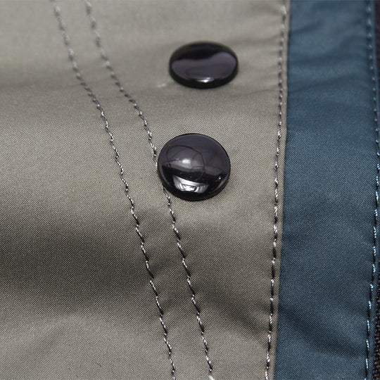 Herren Übergangsjacke mit Stehkragen und gemustertem Innenfutter EB