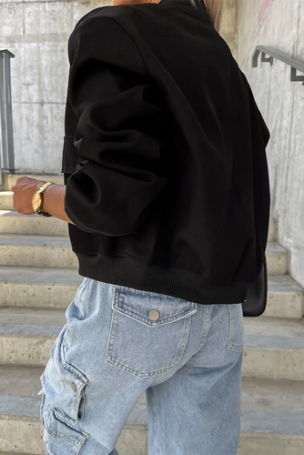 EB | Bomberjacke mit Taschen Polyester-mischung Klassisch und Zeitlos