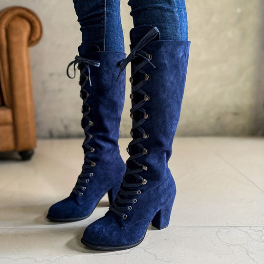 EB – kniehohe, bequeme lange Winterstiefel für Damen