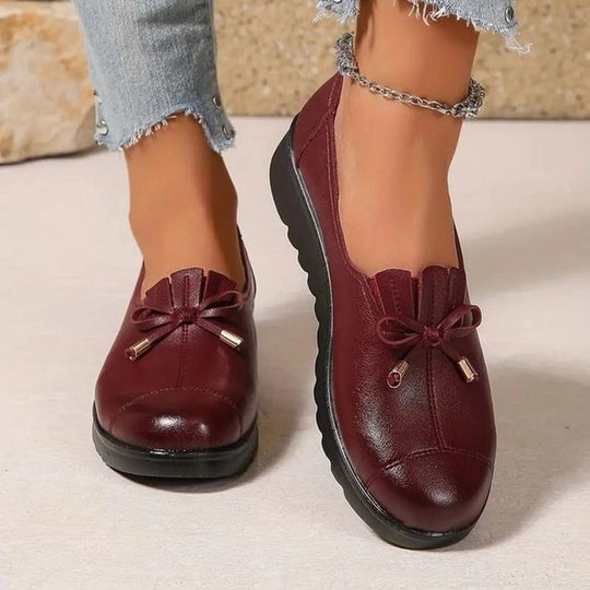 Damen-Slip-On Mokassins aus Leder EB EB