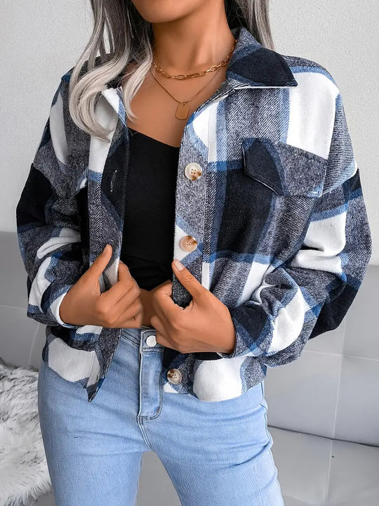 EB | Karierte Flanelljacke - Kurzschnitt