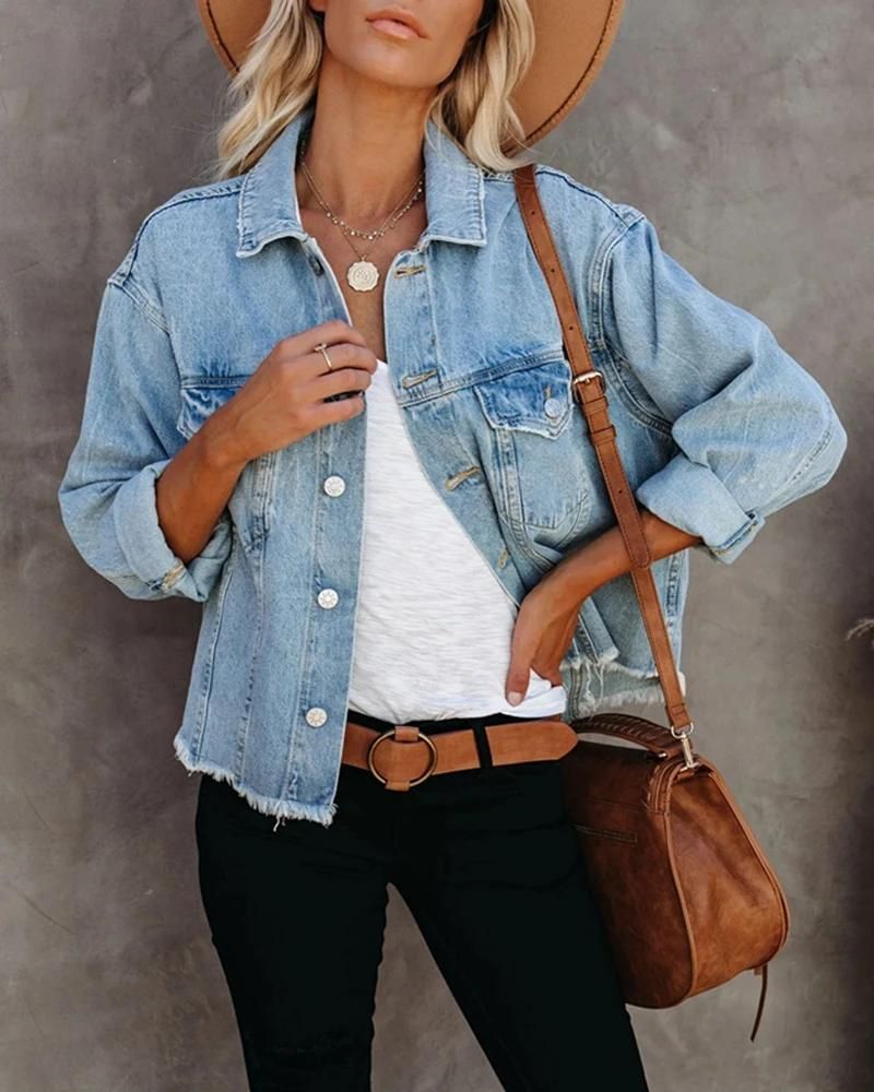 EB | Vielseitiger Gewaschener Denim Mantel