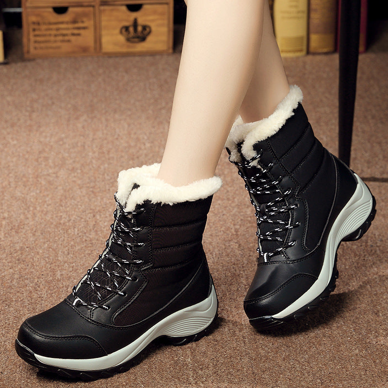 Gefütterte Warme Schneestiefel Für Damen EB