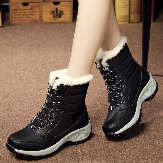 Gefütterte Warme Schneestiefel Für Damen EB