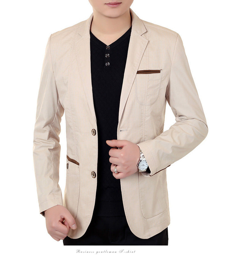 Herren Glencheck-Sakko Slim Fit aus Wollmischung mit dezentem Overcheck EB