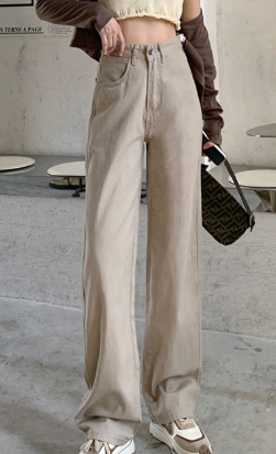 Damen Bequeme und stilvolle Cordhose mit weitem Bein EB