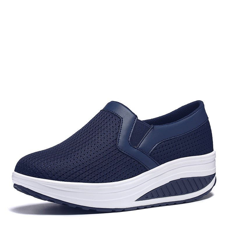 Damen nan komfortabler Schlupf-Sneaker aus luftiger Netzstruktur mit dämpfender Keilsohle EB