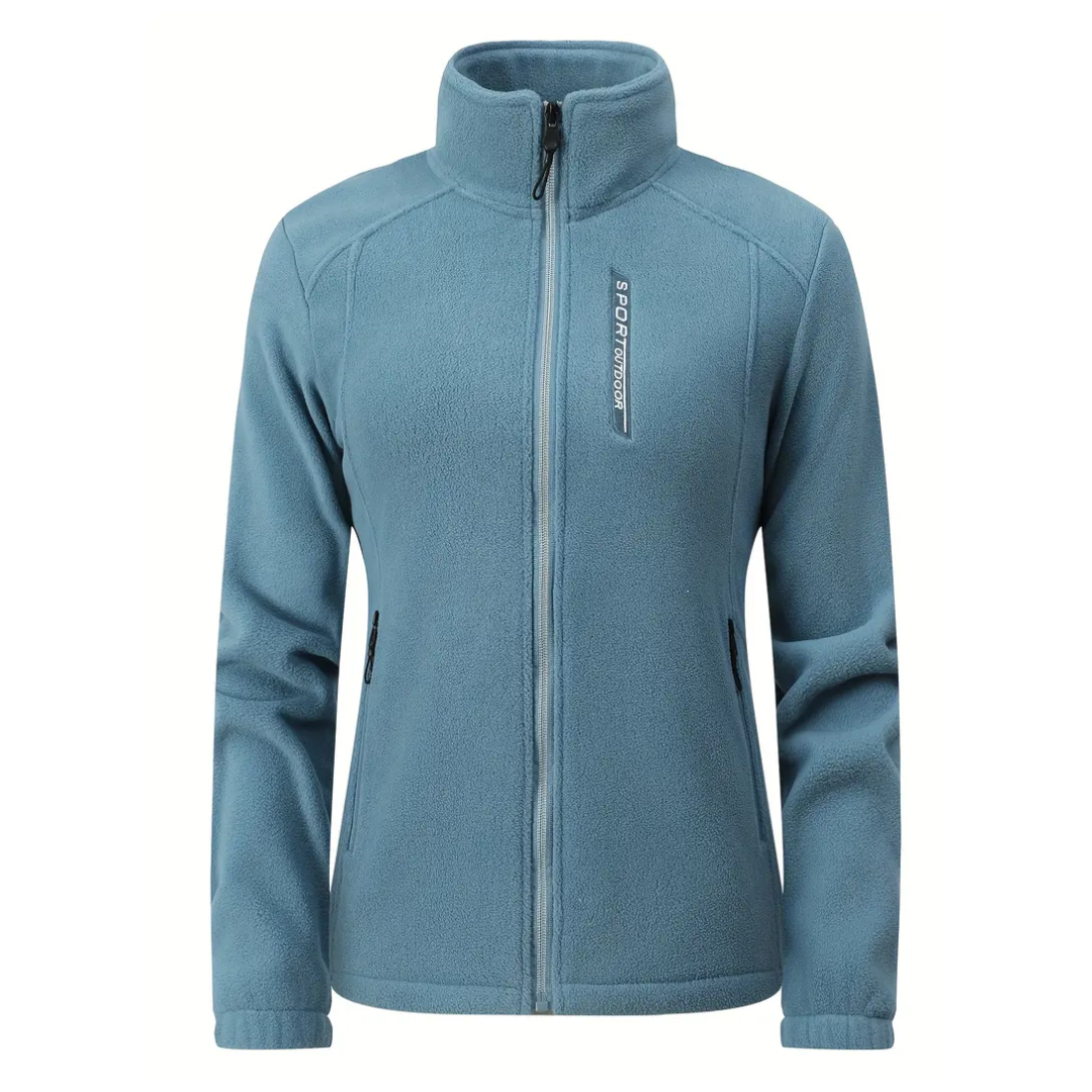 EB | Damen Outdoor Fleecejacke Warm Gefüttert mit Plüschigem Innenfutter