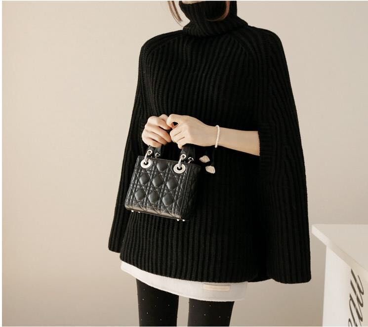 Damen Pullover mit Kapuzen und weiten Ärmeln EB