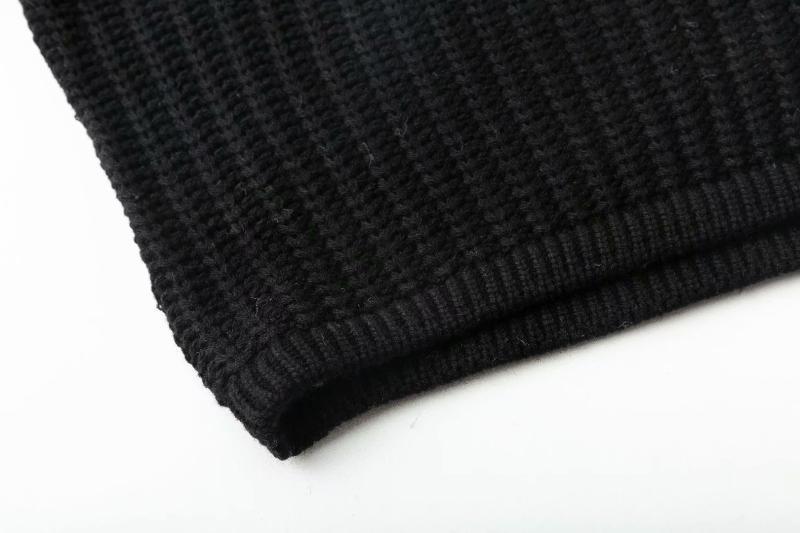 Damen trendiger Strickpullover mit ausgefallenen Fransenärmeln EB