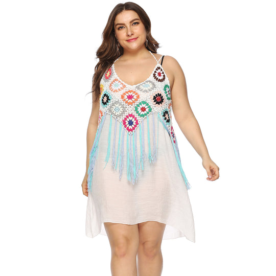 Damen Bohemian Chic Strandkleid EB