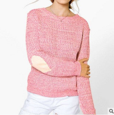Damen Strickpullover mit Herz-Applikationen und lässiger Passform EB