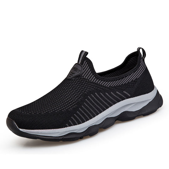 Damen Sportliche Slip-On Sneakers mit atmungsaktivem Obermaterial EB