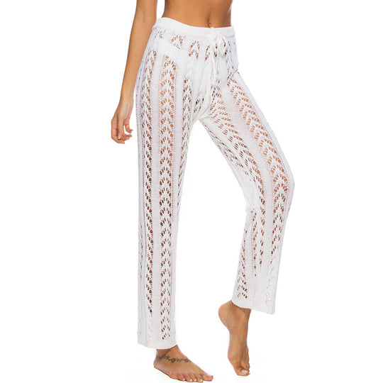 Damen luftige Häkel-Strandhose EB