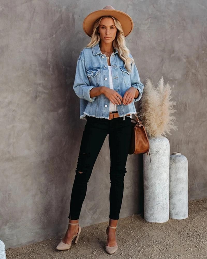 EB | Vielseitiger Gewaschener Denim Mantel