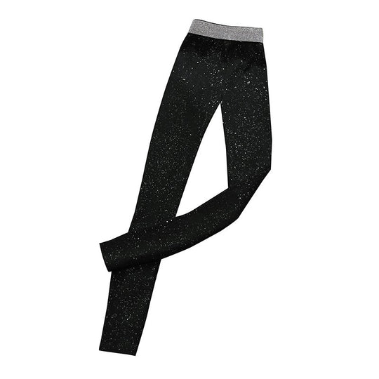 Damen Glitzernde Leggings im figurbetonten Rippdesign EB