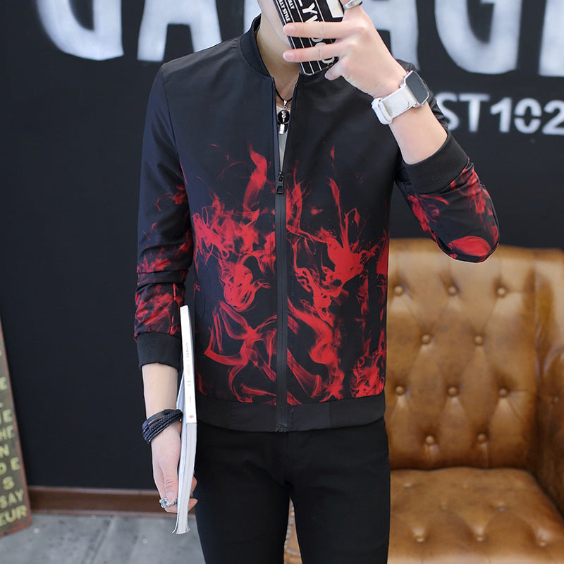 Herren Stylische Jacke mit kreativen grafischen Motiven EB