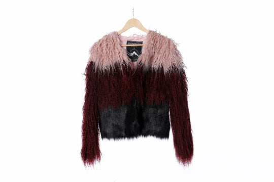 Damen Extravagante Kunstpelzjacke mit federleichtem Design und modischem Schnitt EB