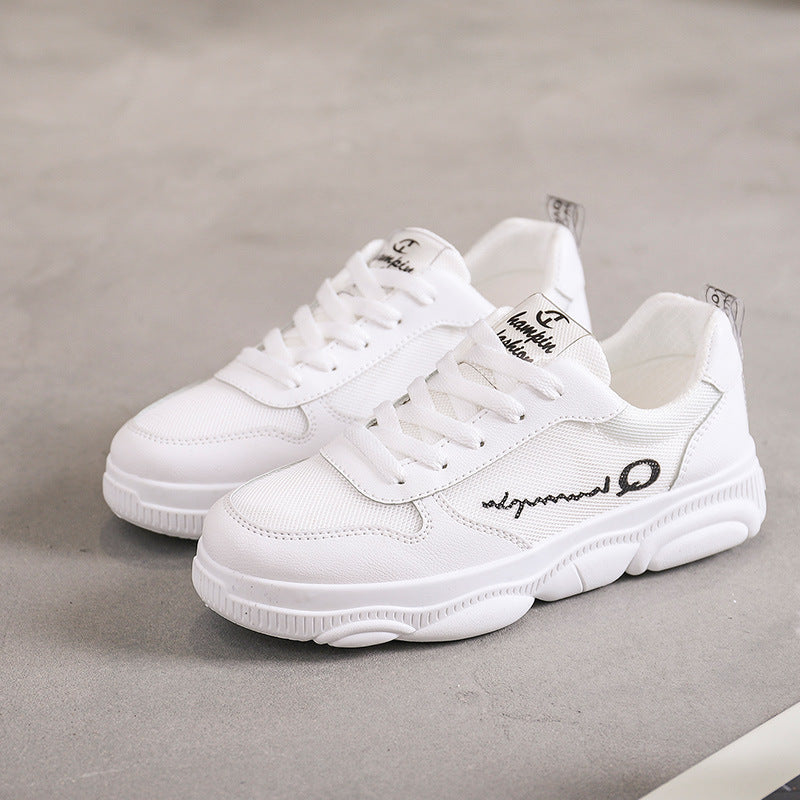 Damen lässige Sneakers mit atmungsaktiver Canvas-Oberfläche und dämpfendem Sohlenprofil EB