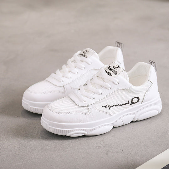 Damen lässige Sneakers mit atmungsaktiver Canvas-Oberfläche und dämpfendem Sohlenprofil EB