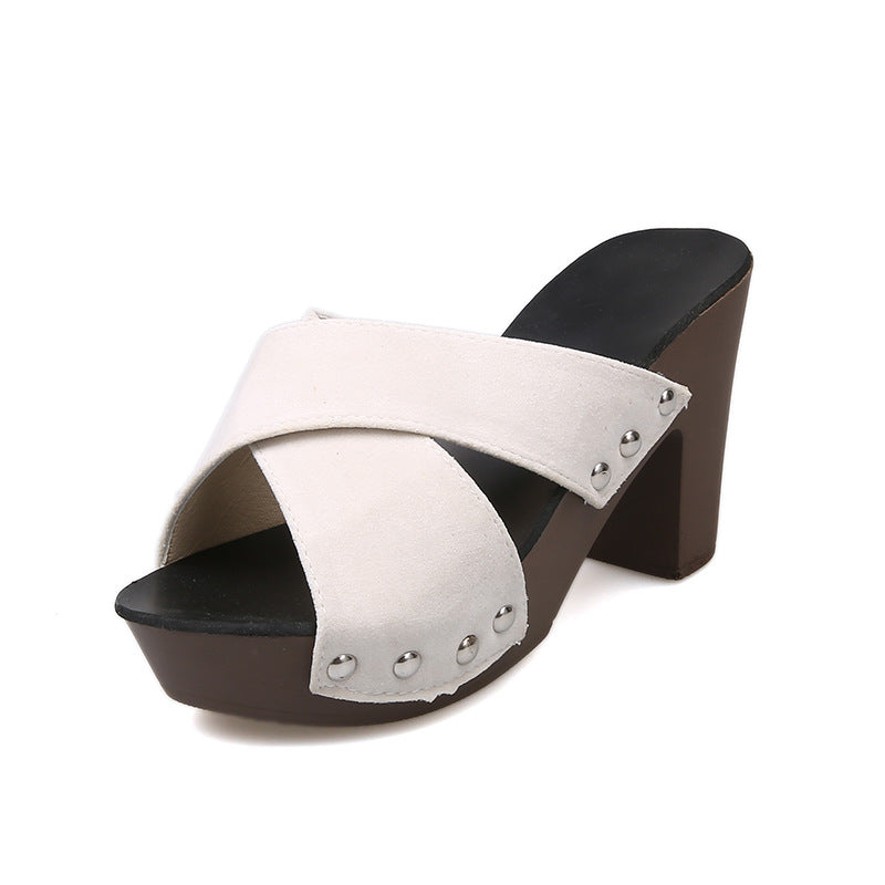 Damen Blockabsatz Sandalen EB