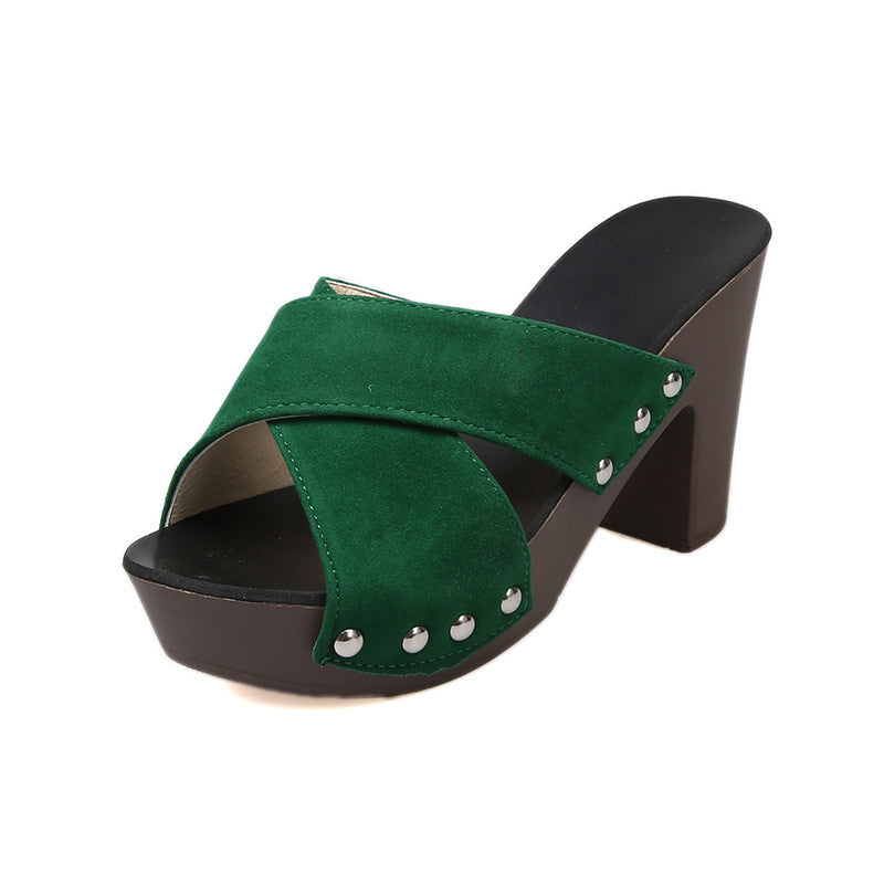 Damen Blockabsatz Sandalen EB