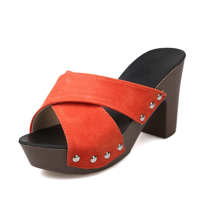 Damen Blockabsatz Sandalen EB