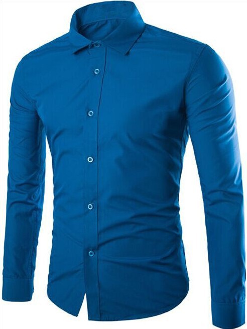 Herren nan tailliertes Business-Hemd mit Kentkragen, leichtem Stretch und schmaler Silhouette EB