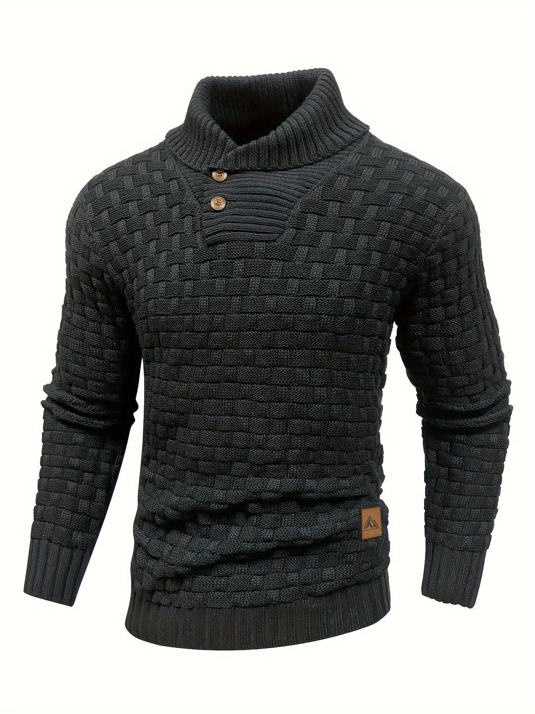 EB | Strickpullover mit Geflochtenem Muster Klassisch und Bequem Perfekt für Den Alltag