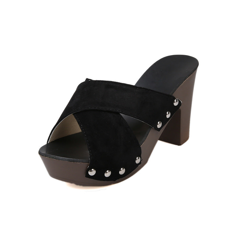Damen Blockabsatz Sandalen EB