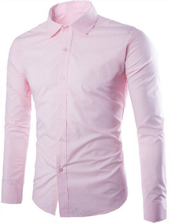 Herren nan tailliertes Business-Hemd mit Kentkragen, leichtem Stretch und schmaler Silhouette EB