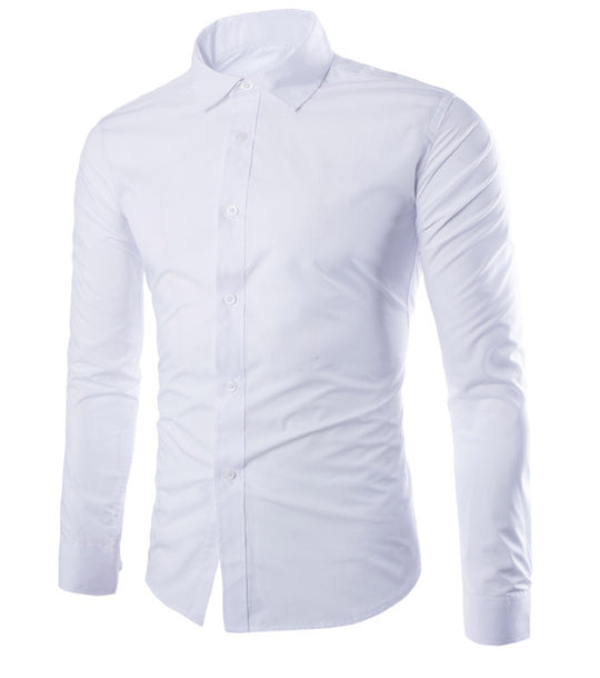 Herren nan tailliertes Business-Hemd mit Kentkragen, leichtem Stretch und schmaler Silhouette EB