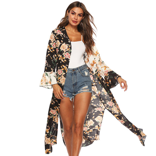 Damen floraler Kimono von EB