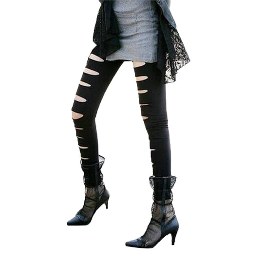 Damen Leggings mit modischen Cut-Outs EB