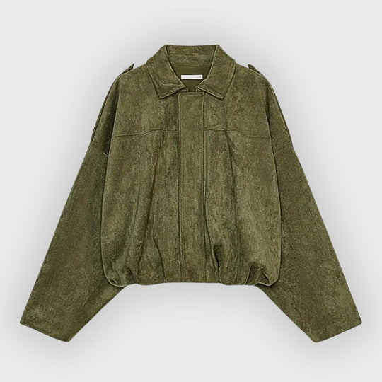 EB | Wildleder Übergroße Warme Lederjacke