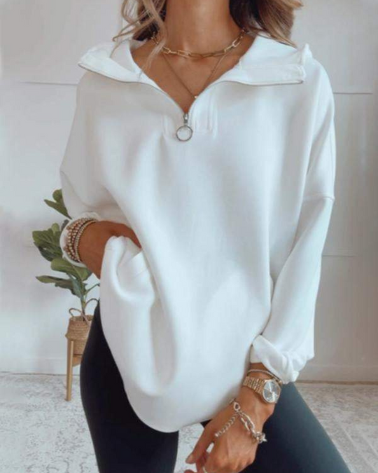 EB | Viertelzip Oversized Bequemer Hoodie