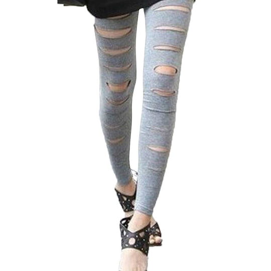 Damen Leggings mit modischen Cut-Outs EB